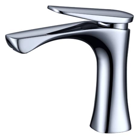Modern Chrome Single-Handle Bathroom Basin Faucet | Brass Body & Smooth Waterflow | T-8004