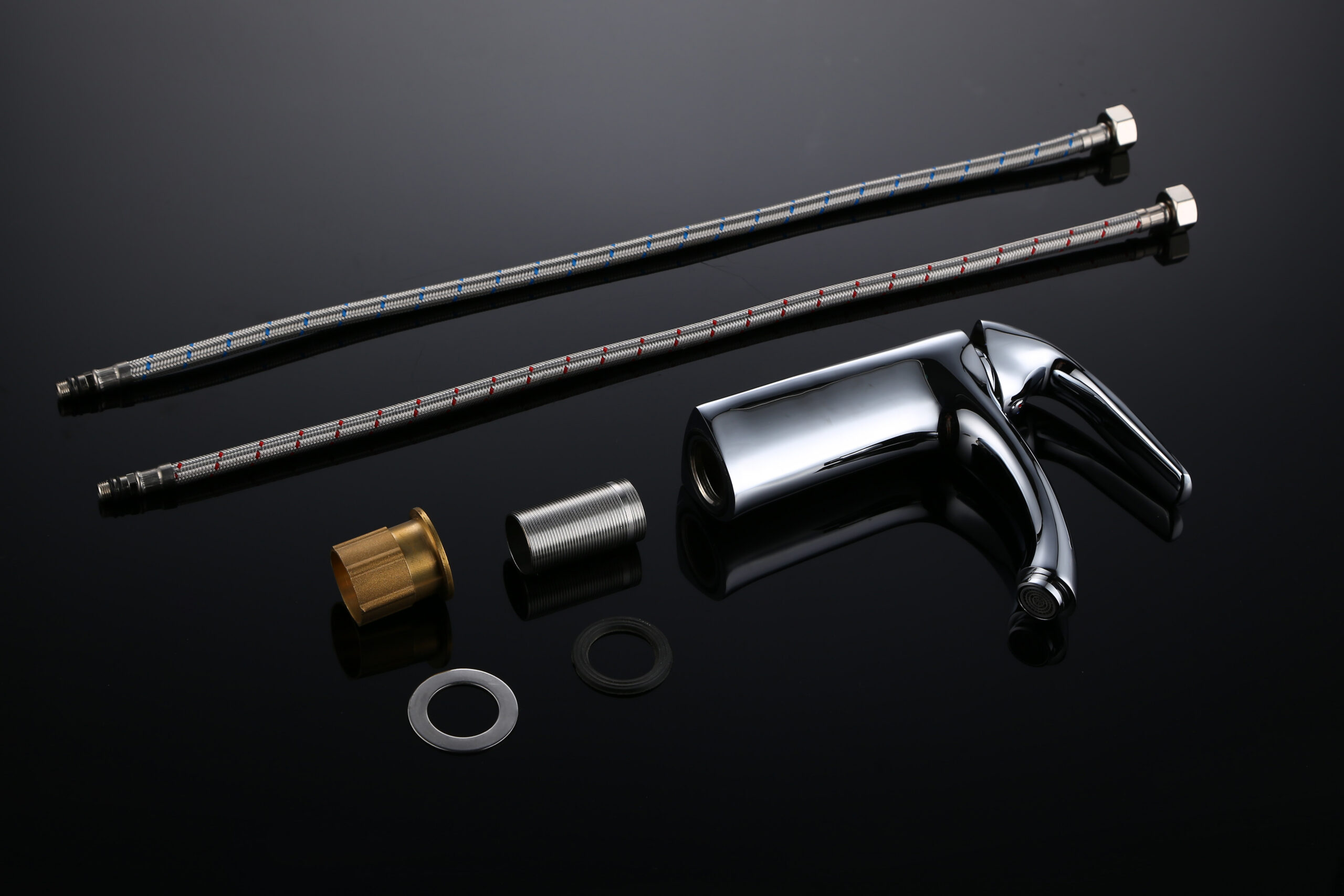 Single-Handle Chrome Bathroom Faucet for Sink | Modern Basin Mixer Tap with Smooth Flow Control | T-8006 - Image 5