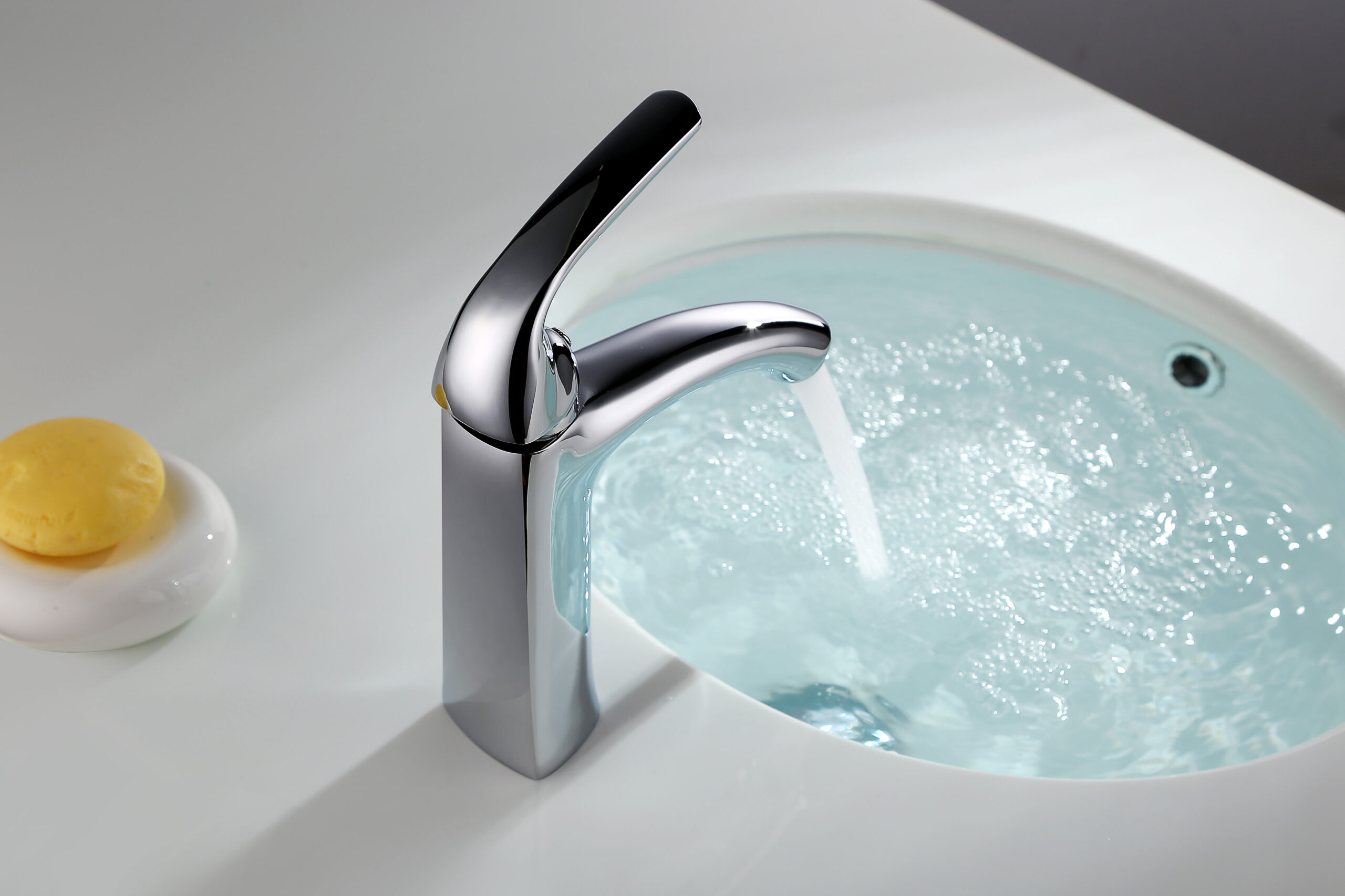 Single-Handle Chrome Bathroom Faucet for Sink | Modern Basin Mixer Tap with Smooth Flow Control | T-8006 - Image 3