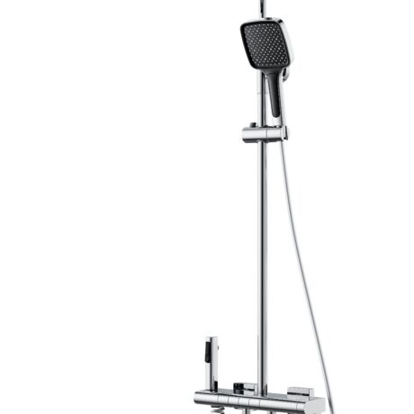 Thermostatic Smart Display Shower System with Rainfall & Handheld – Solid Brass Mixer | L-8009_F